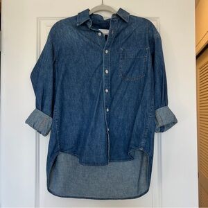 Aritzia denim forum 80’s comfy shirt xxs